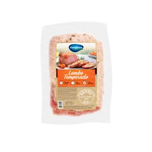 Lombo Suíno Temperado Congelado 1 a 1,3kg Pamplona - Caixa 10 Kg
