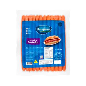 Linguiça Tp Calabresa Fininha Defumada 2,5kg Pamplona - Caixa 10 Kg