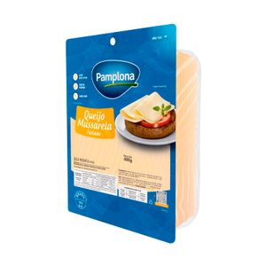 Queijo Mussarela Fatiado 400g Pamplona - Caixa 3,2 Kg